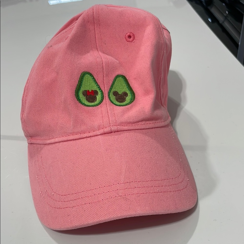 Disney Pink Avocado Embroidered Cap